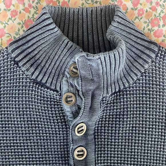 Bob Timberlake Men’s Waffle-Knit Henley Sweater | XL | Bass Pro Shops | Like New - Picture 2 of 12